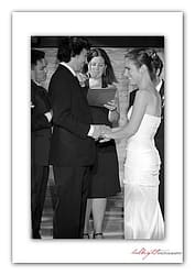 Groom puts ring on his bride - Camp Arroyo Wedding 