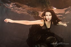 Underwater portrait of model Iryna Korolenko