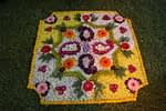 Indian Wedding Flowers arranged as a rug