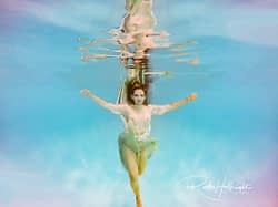 Underwater portrait of model Brittany Wagoner 